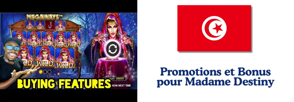 Promotions et Bonus pour Madame Destiny